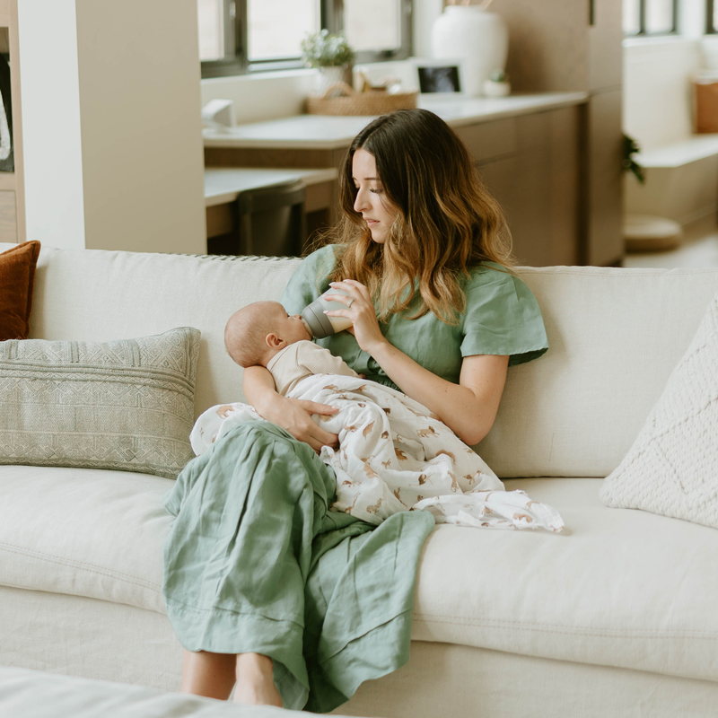 Organic Cotton Muslin Swaddle Blanket | Animal Crackers