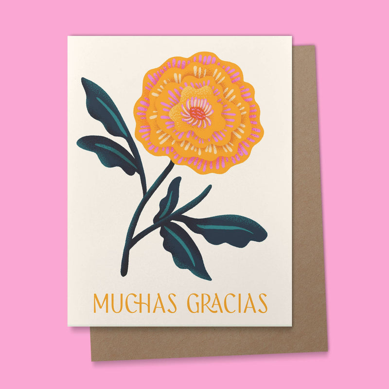 Muchas Gracias Spanish Greeting Card