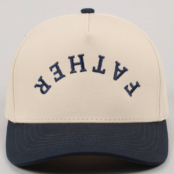 Father Upside Down Embroidery Two-Tone Cap