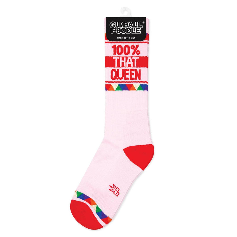 100% That Queen Gym Crew Socks