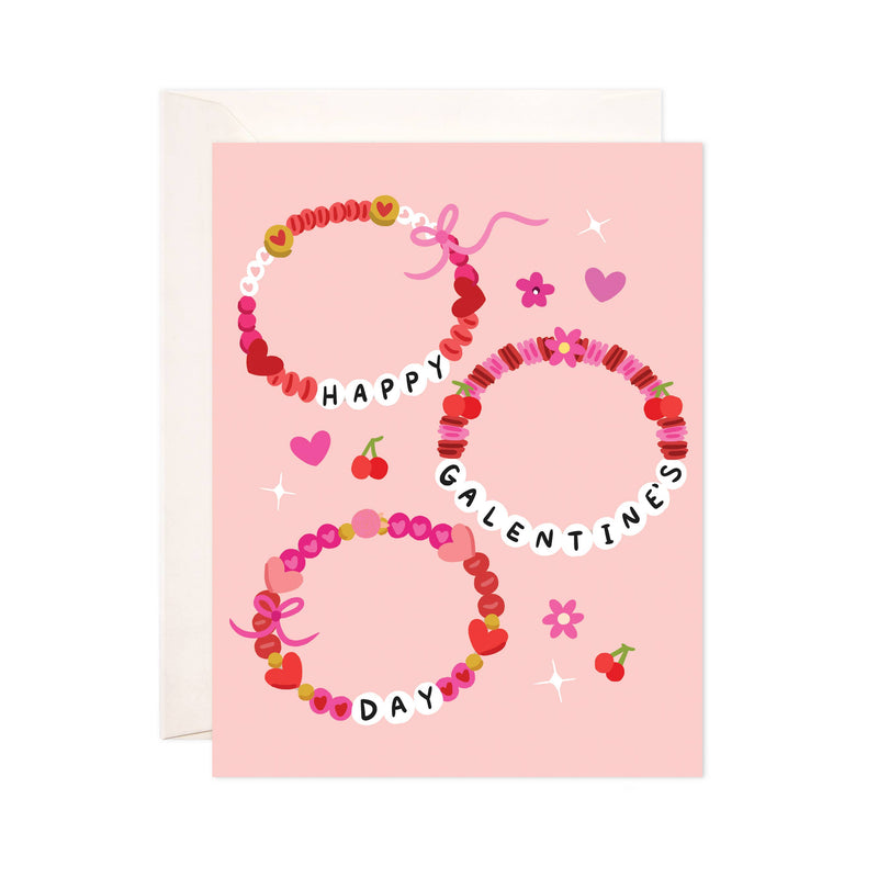 Galentine's Bracelets Greeting Card - Valentine's Day Card: Single Card