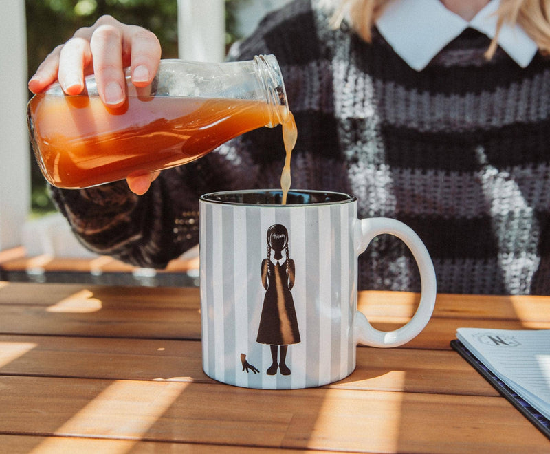 Wednesday Wear Black 20oz White Ceramic Mug