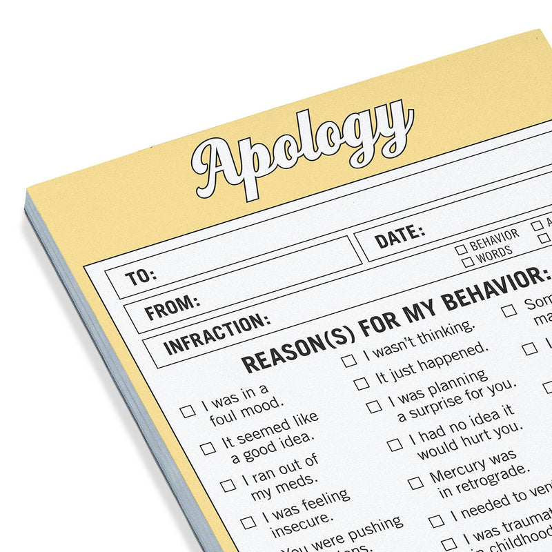 Apology Nifty Note Pad — LOCAL FIXTURE