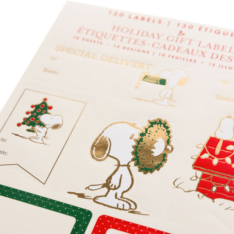 Peanuts® Holiday Gift Labels