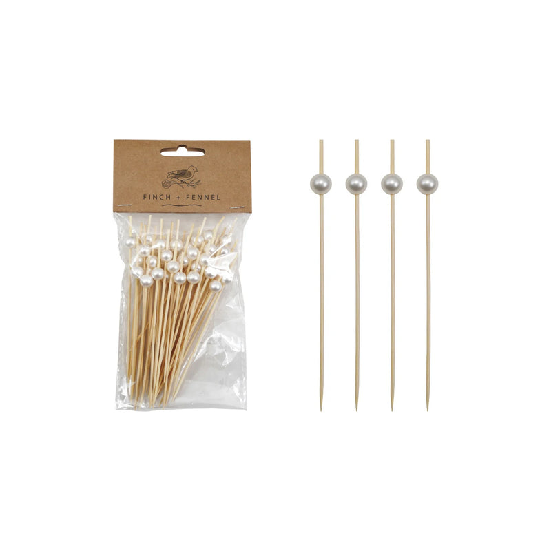 Picks w/ Faux Pearl Handles