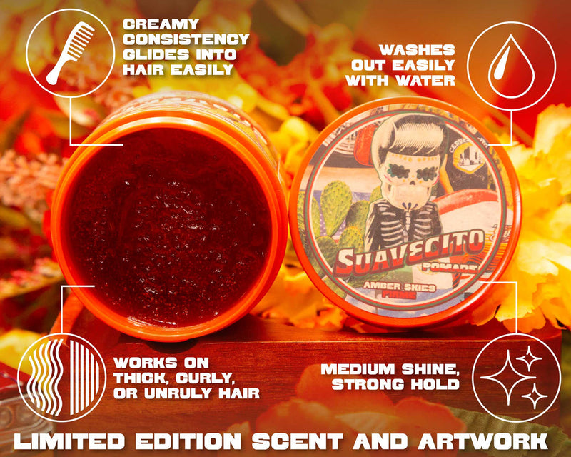 Suavecito Strong Hold Pomade | Amber Skies