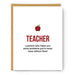 FOOTNOTES CARD Teacher Definition Illustration | Everyday Card