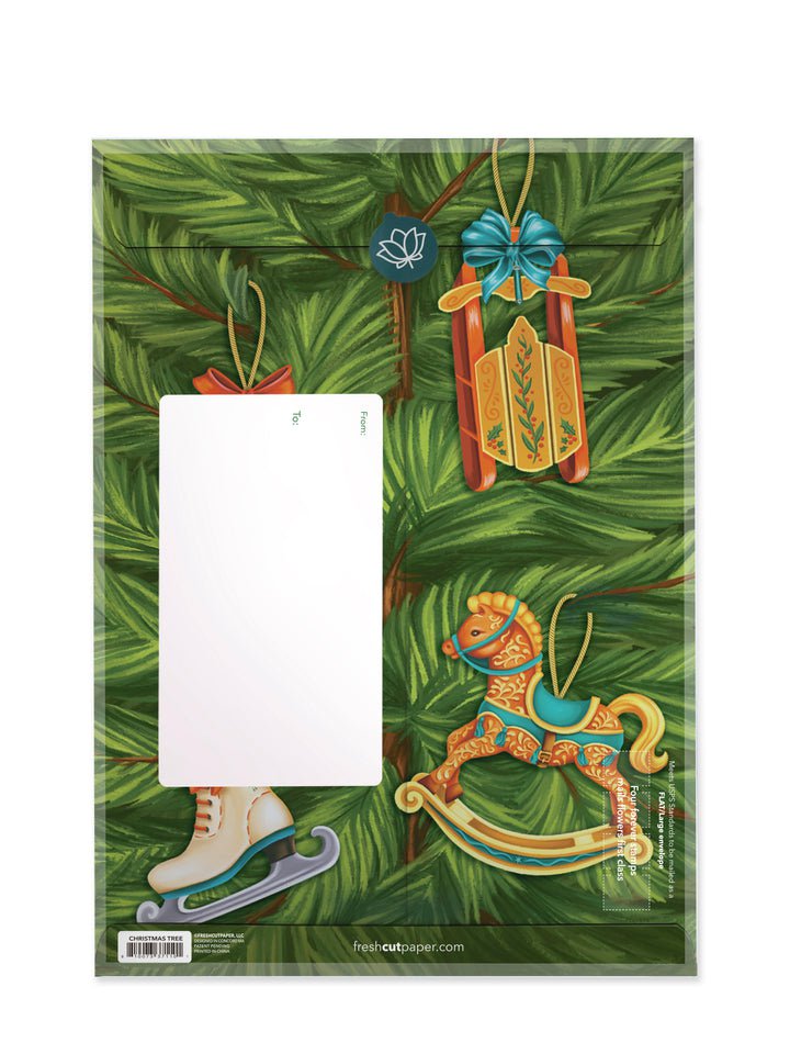 FRESHCUT PAPER Greeting & Note Cards FreshCut Paper | Christmas Tree