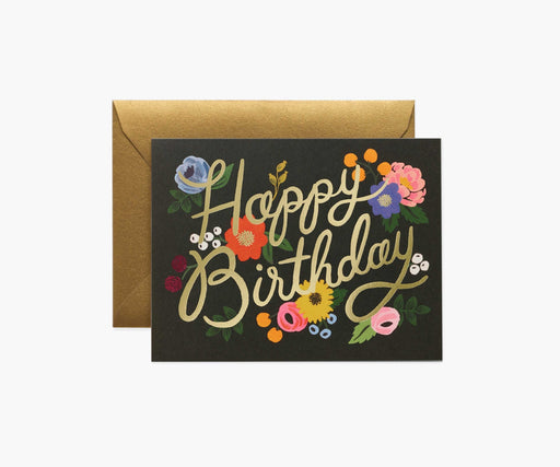 Vintage Blossoms Birthday Greeting Card - LOCAL FIXTURE