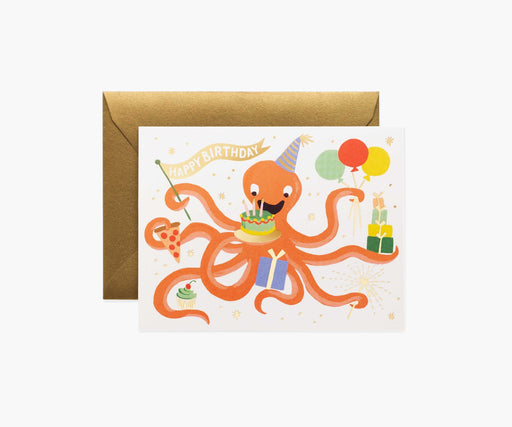 Octopus Birthday Greeting Card - LOCAL FIXTURE