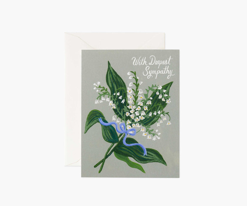 Lily of the Valley Sympathy Card - LOCAL FIXTURE