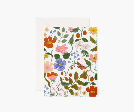 Strawberry Fields Cream Greeting Card - LOCAL FIXTURE