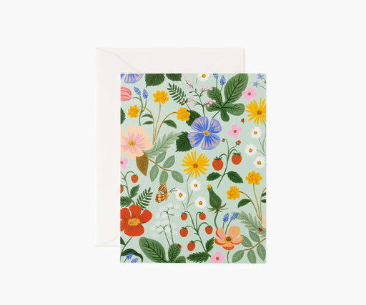 Strawberry Fields Mint Greeting Card - LOCAL FIXTURE