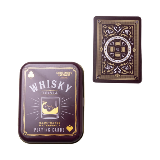 GENTLEMEN'S HARDWARE GAMES Whisky Trivia Playing Cards