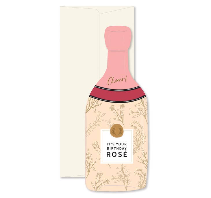 GINGER P. DESIGNS CARDS Birthday Rosé Greeting Card