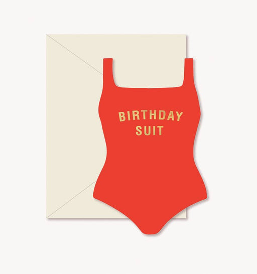 GINGER P. DESIGNS CARDS Birthday Suit Flat Greeting Card