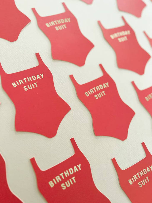 GINGER P. DESIGNS CARDS Birthday Suit Flat Greeting Card