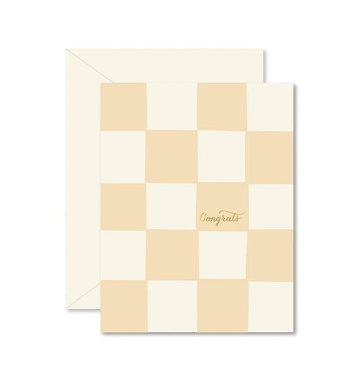 GINGER P. DESIGNS CARDS Checkerboard Congrats Card