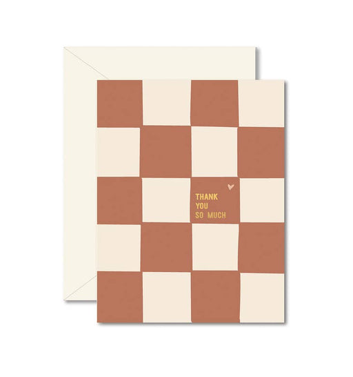 GINGER P. DESIGNS CARDS Checkerboard Thank You Greeting Card
