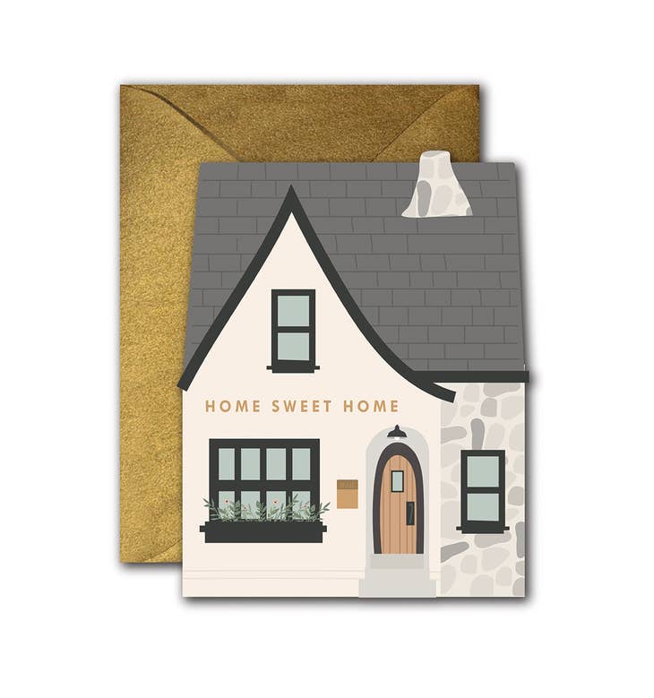GINGER P. DESIGNS CARDS Home Sweet Home Die-Cut Folded Card
