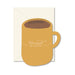 GINGER P. DESIGNS CARDS Warmest Wishes Coffee Mug Flat Greeting Card