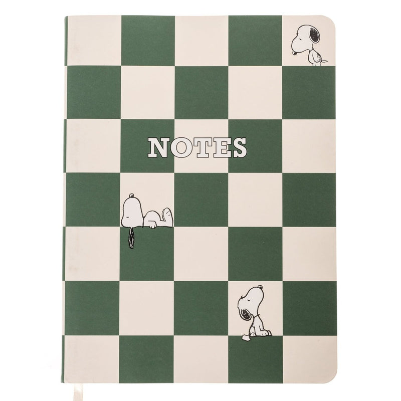 Peanuts Check Vegan Leather Journal