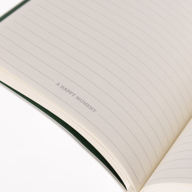 Peanuts Check Vegan Leather Journal ribbon marker