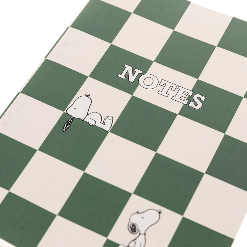 Peanuts Check Vegan Leather Journal interior