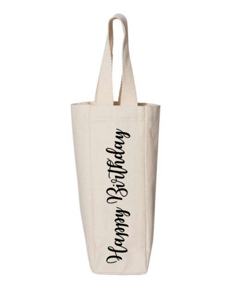 Happy Birthday Wine Tote