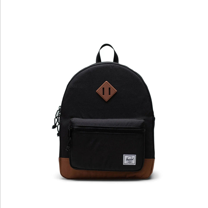 HERSCHEL SUPPLY COMPANY BACKPACK BLACK/SADDLE BROWN Heritage Backpack | Youth