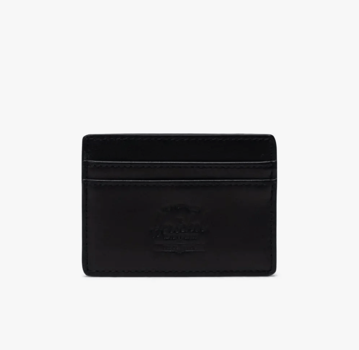 HERSCHEL SUPPLY COMPANY WALLETS BLACK Charlie Leather Wallet
