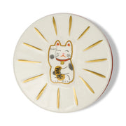 Charmed Maneki-Neko candle detail
