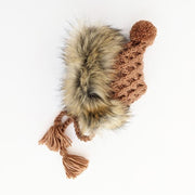 HUGGALUGS BABY ACCESSORIES Fur Bonnet in Pecan