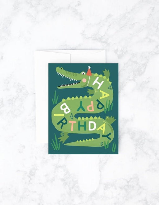 IDLEWILD CO. CARDS Gator Birthday Card