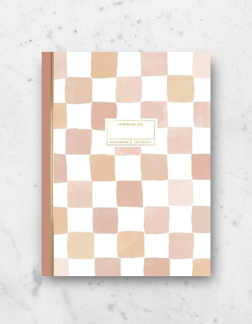 IDLEWILD CO. Notebook Nude Checks Notebook - 120 Pages