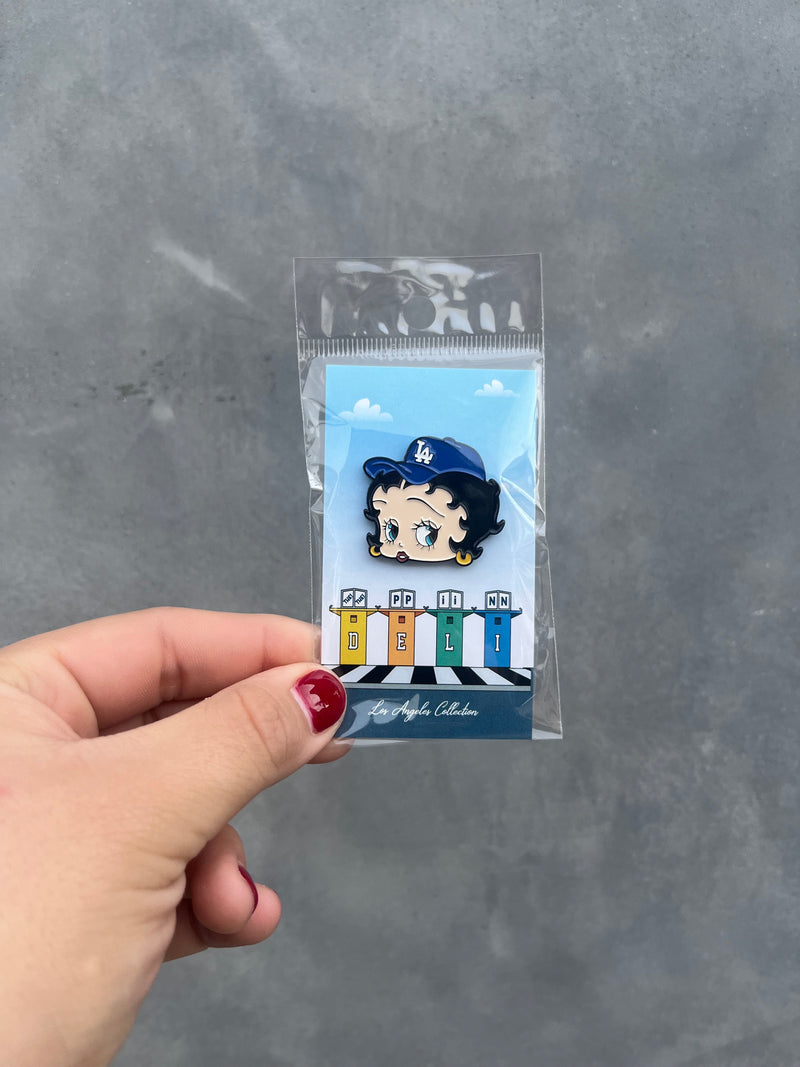 Betty Boop Dodger Pin
