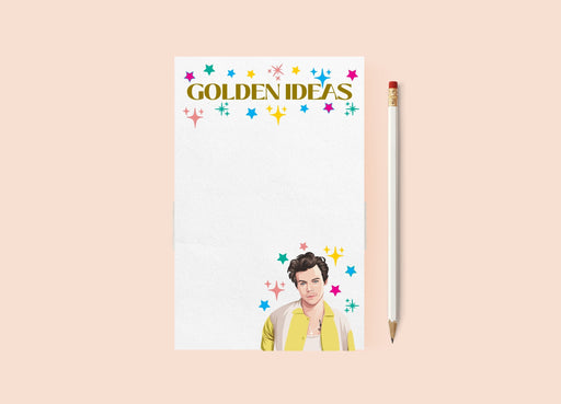 INVITING AFFAIRS PAPERIE STATIONARY Golden Idea Notepad (Harry Styles)