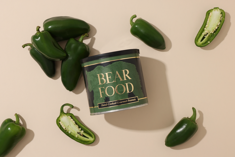 Jalapeno Gourmet Peanuts with ingredients