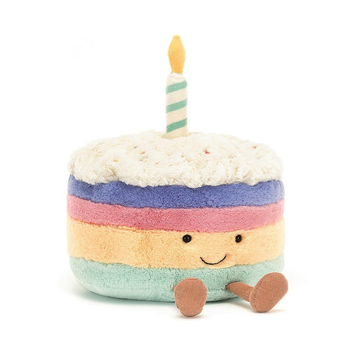 JELLYCAT PLUSH TOY Amuseable Rainbow Birthday Cake