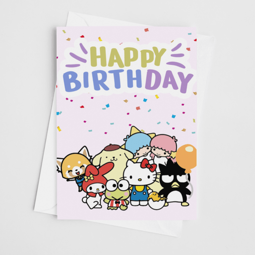 JOYSMITH CARDS Hello Kitty and Friends Happy Birthday Greeting Card