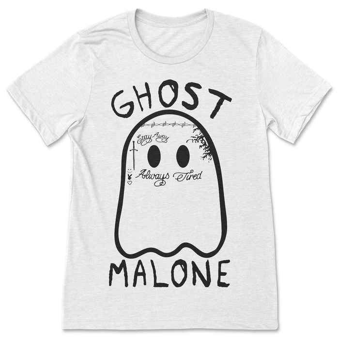 JOYSMITH SHIRTS BC WHITE/SMALL Ghost Malone | Halloween T-Shirt
