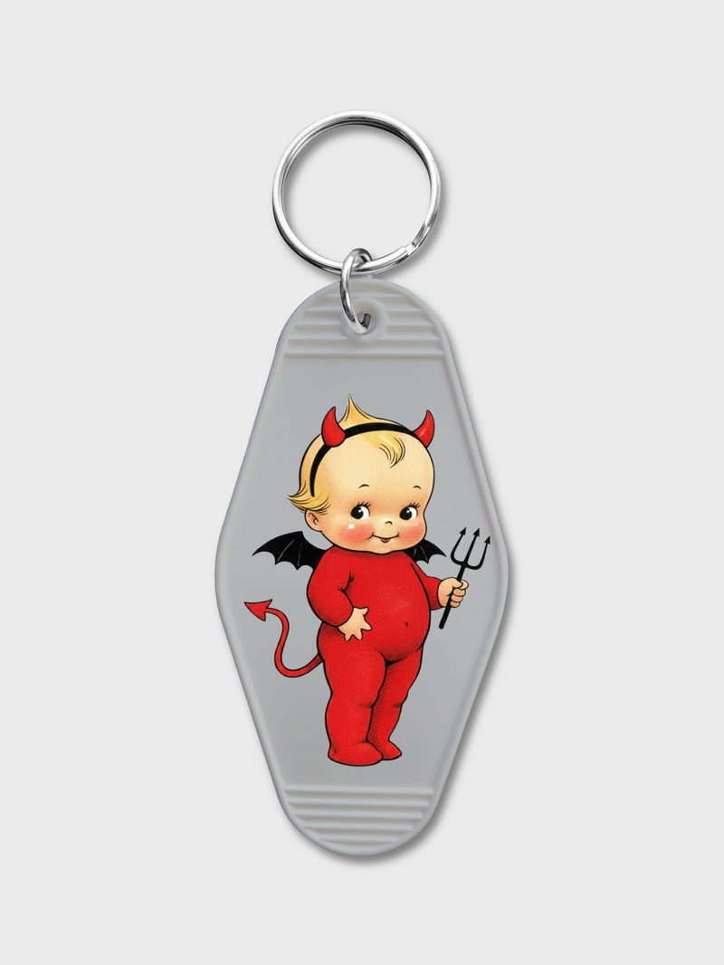 Kewpie Devil Motel Keychain