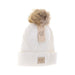 LF ACCESSORIES BABY ACCESSORIES WHITE KIDS Large Patch Heathered Beanie