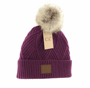 LF ACCESSORIES BEANIES Patch Heathered Pom CC Beanie