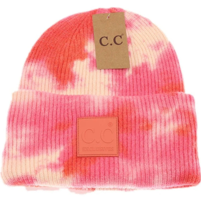 LF ACCESSORIES BEANIES Tie Dye CC Beanie with Rubber Patch