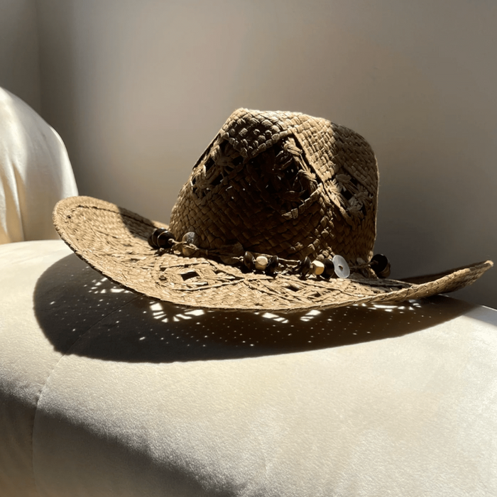 LF ACCESSORIES HATS Toyo Beaded Cowboy Sun Hat