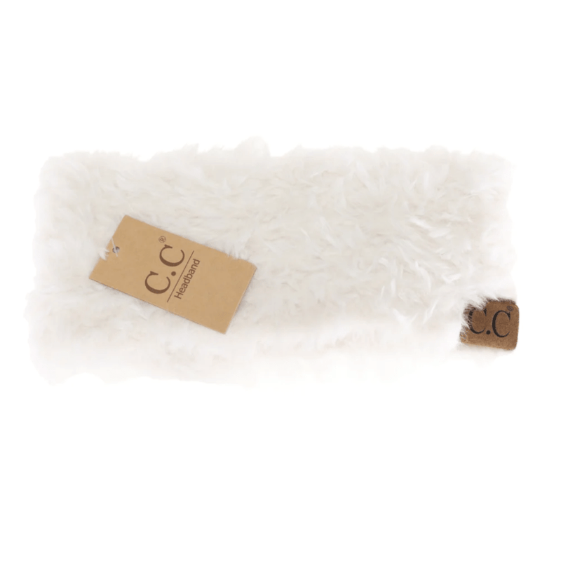 LF ACCESSORIES HEADBAND Faux Fur Head Wrap