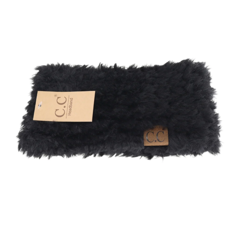 LF ACCESSORIES HEADBAND Faux Fur Head Wrap