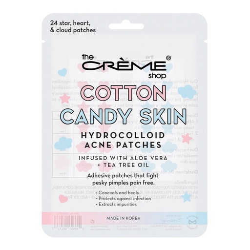 LF BEAUTY BEAUTY The Crème Shop  Cotton Candy Skin - Hydrocolloid Acne Patches | Infused with Aloe Vera + Tea Tree