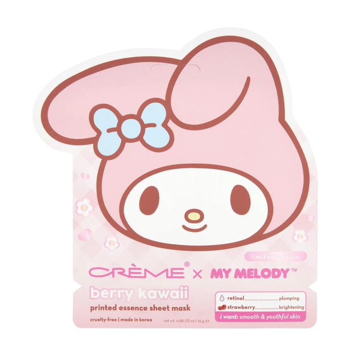 LF BEAUTY BEAUTY The Crème Shop x Sanrio - My Melody Berry Kawaii Printed Essence Sheet Mask